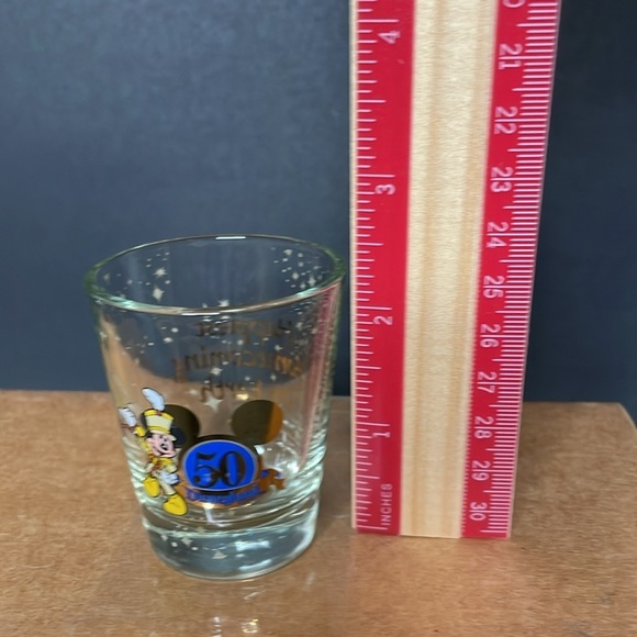 DISNEYLAND 50 Years Gold Accent “Happiest Homecoming On Earth” Shot glass - Picture 9 of 10